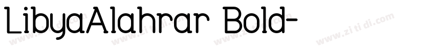 LibyaAlahrar Bold字体转换